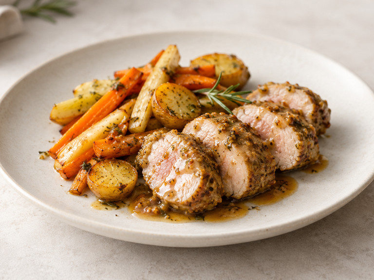 Rosemary Pork Tenderloin with Root Vegetables